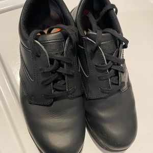 Black work shoes